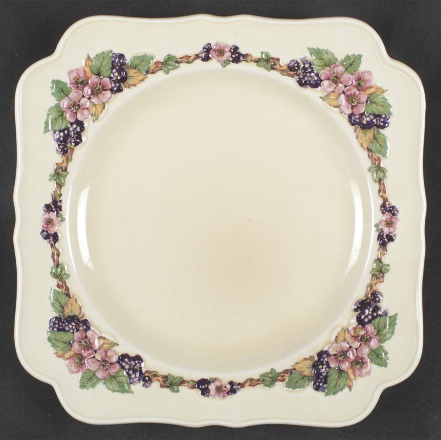 CRD18 Square Dinner Plate by Crown Ducal-1