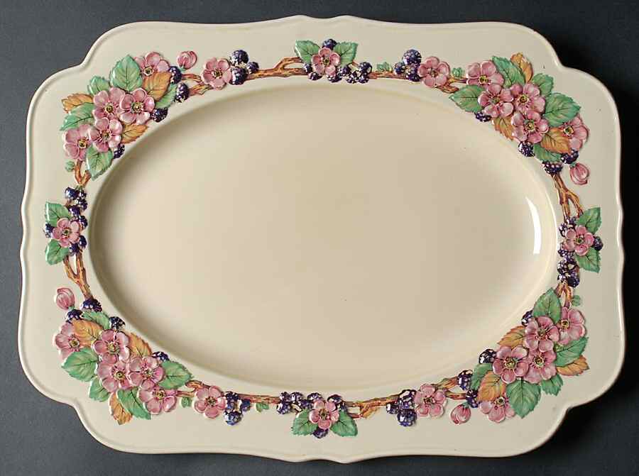 CRD18 15" Oval Serving Platter by Crown Ducal-1
