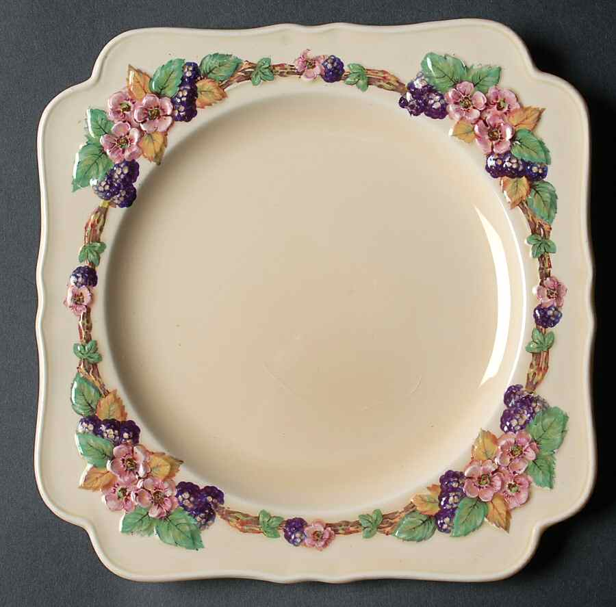 CRD18 Square Salad Plate by Crown Ducal-1