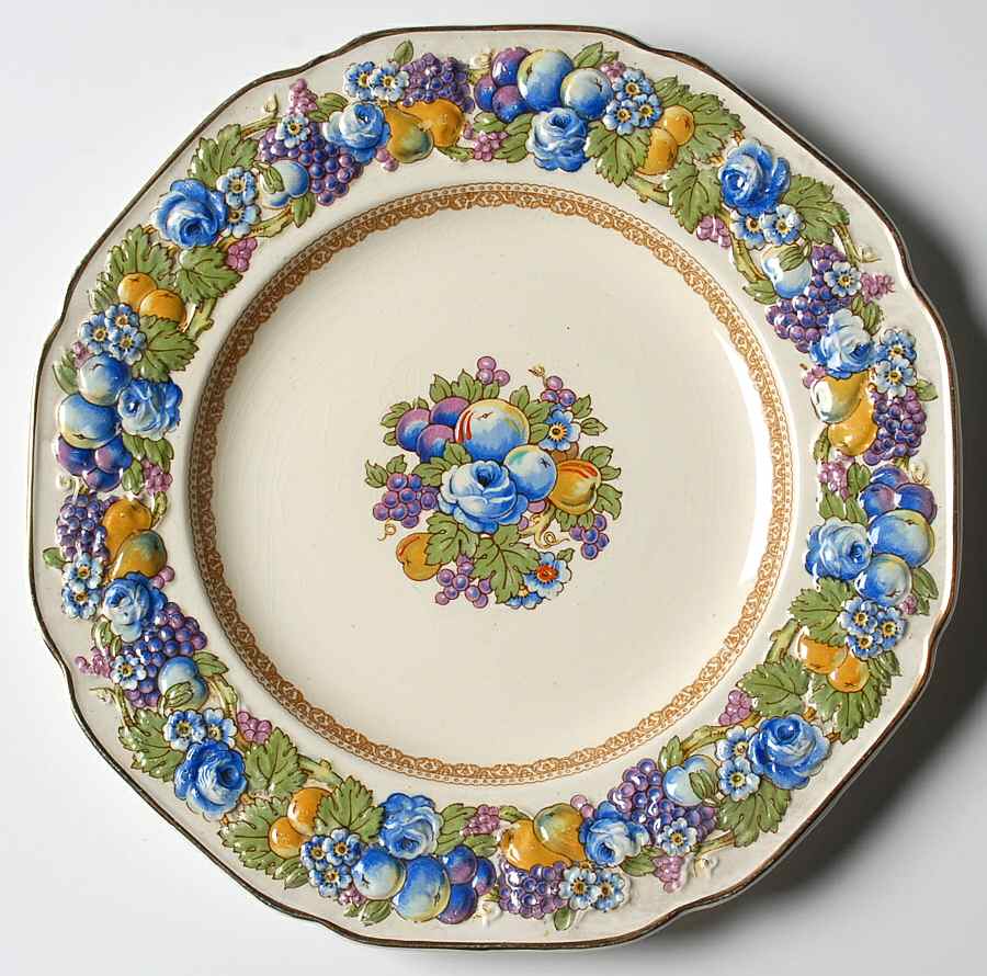 1954 Luncheon Plate by Crown Ducal-1