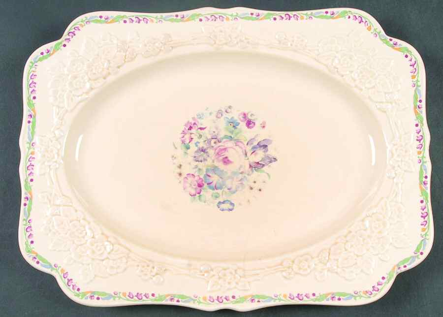 CRD24 12" Oval Serving Platter by Crown Ducal-1