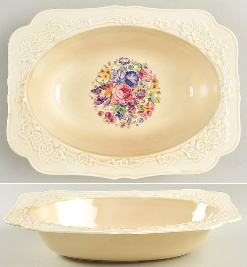 CRD3 9" Oval Vegetable Bowl by Crown Ducal-1