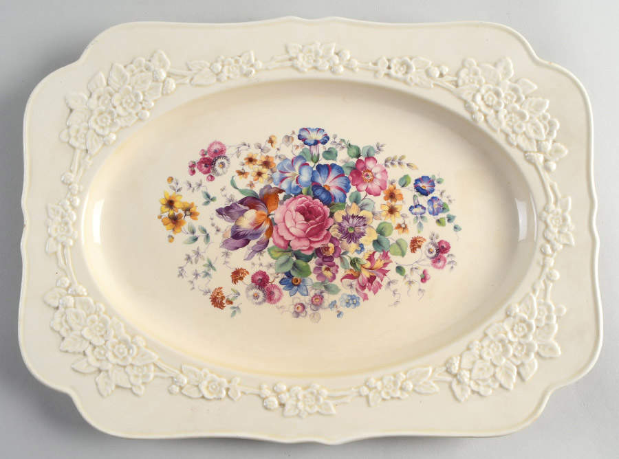 CRD3 13" Oval Serving Platter by Crown Ducal-1