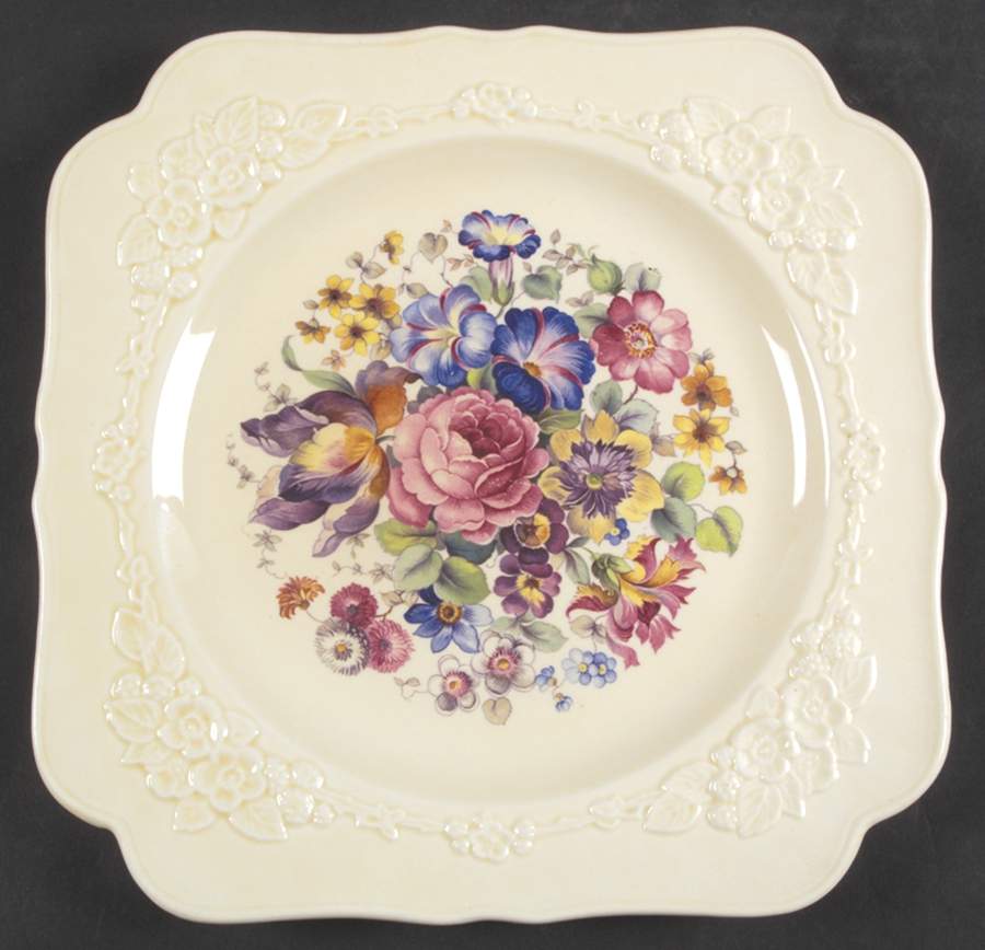 CRD3 Square Dinner Plate by Crown Ducal-1