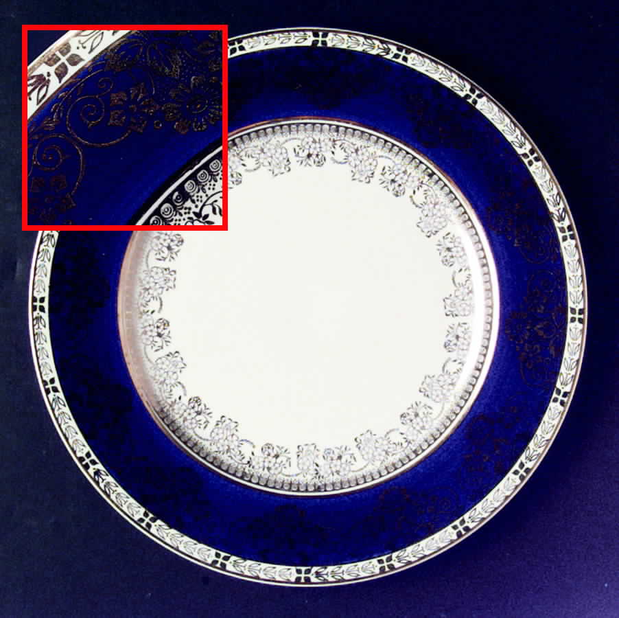 6107 (Blue) Dinner Plate by Crown Ducal-1