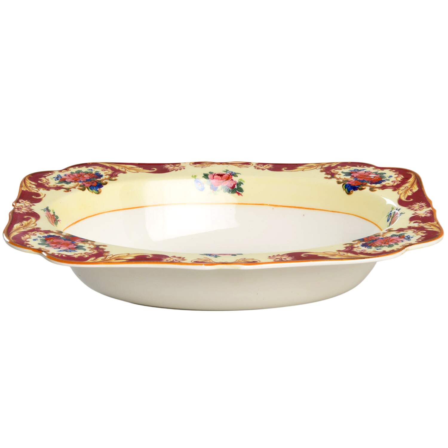 CRD38 9" Oval Vegetable Bowl by Crown Ducal-1