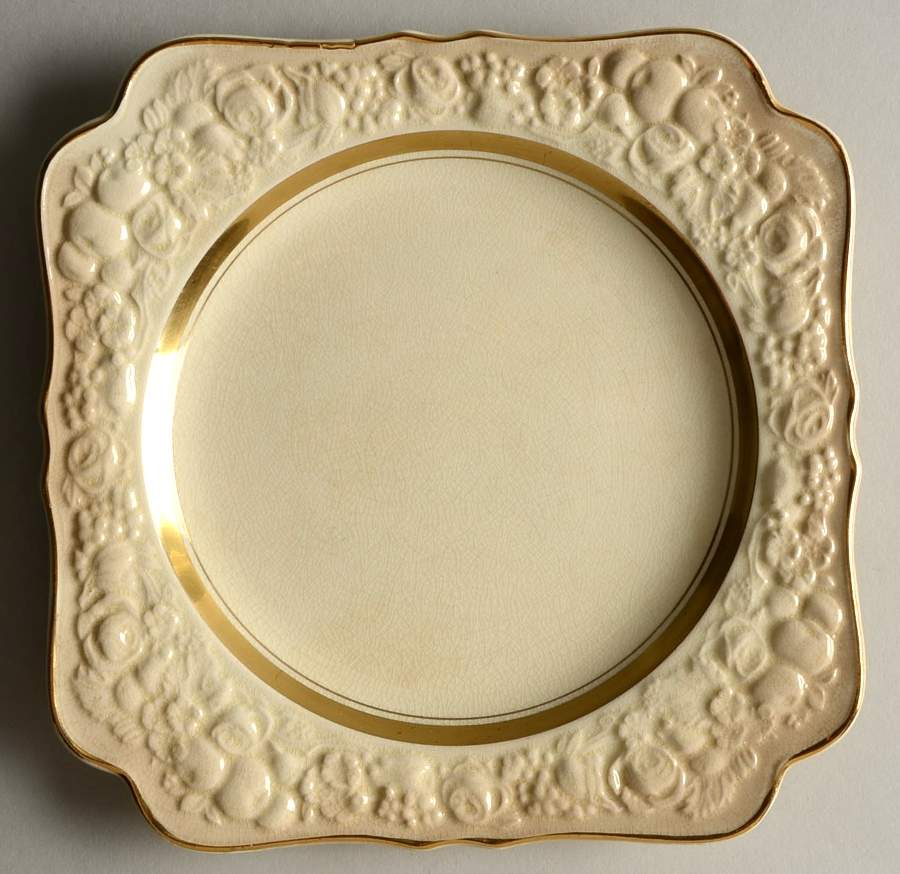 2057 Square Salad Plate by Crown Ducal-1
