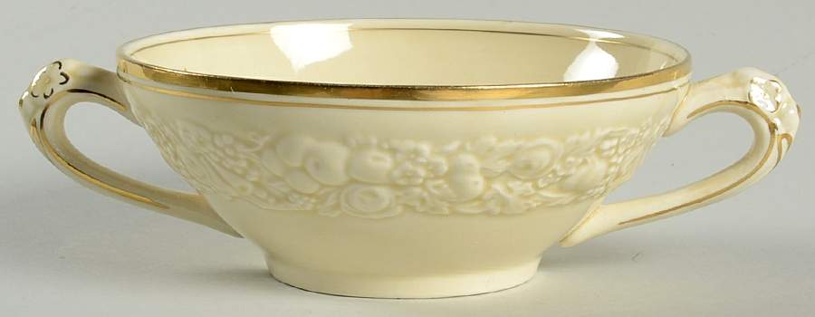 2057 Flat Cream Soup Bowl by Crown Ducal-1