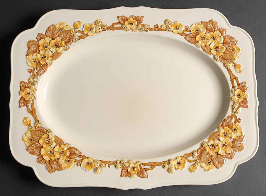 CRD5 15" Oval Serving Platter by Crown Ducal-1