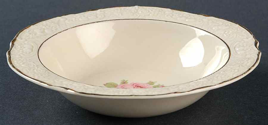 Rose Marie (Pink) Fruit/Dessert (Sauce) Bowl by Crown Ducal-1