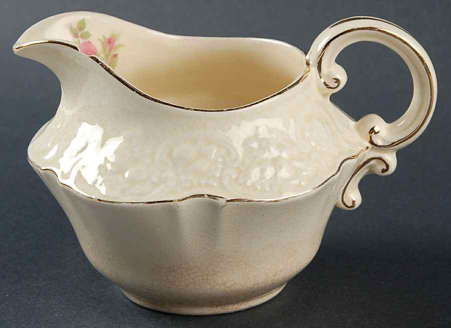 Rose Marie (Pink) Creamer by Crown Ducal-1