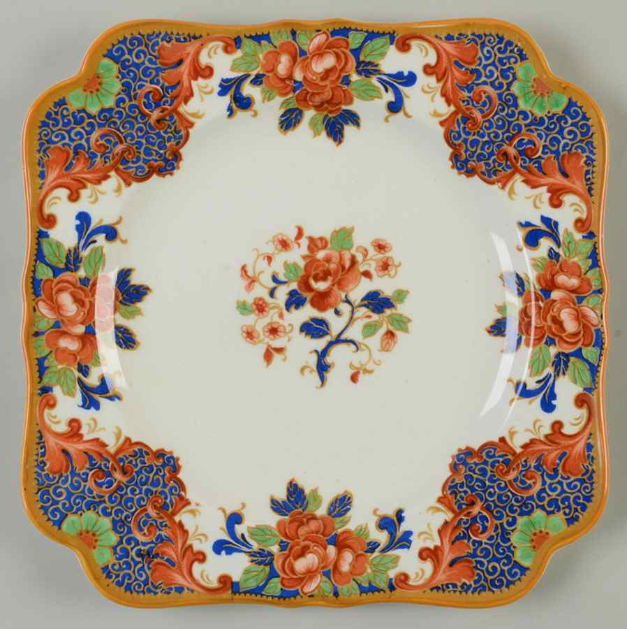 CRD294 Square Salad Plate by Crown Ducal-1