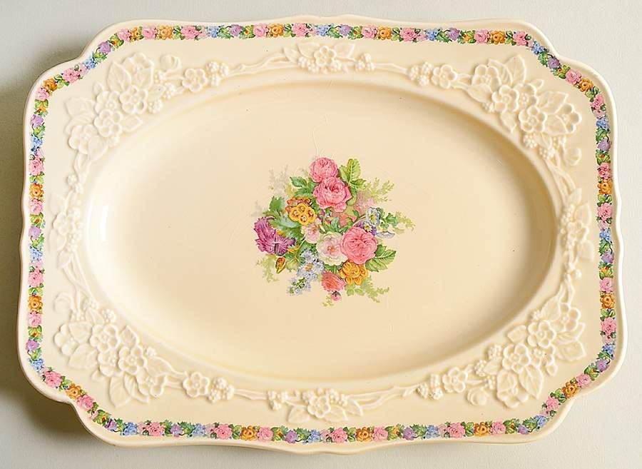 CRD70 10" Oval Serving Platter by Crown Ducal-1