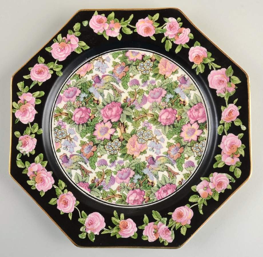 Roseland Luncheon Plate by Crown Ducal-1