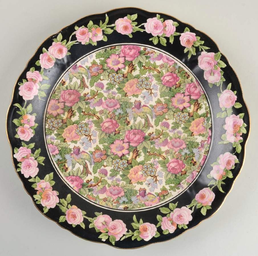 Roseland Dinner Plate by Crown Ducal-1