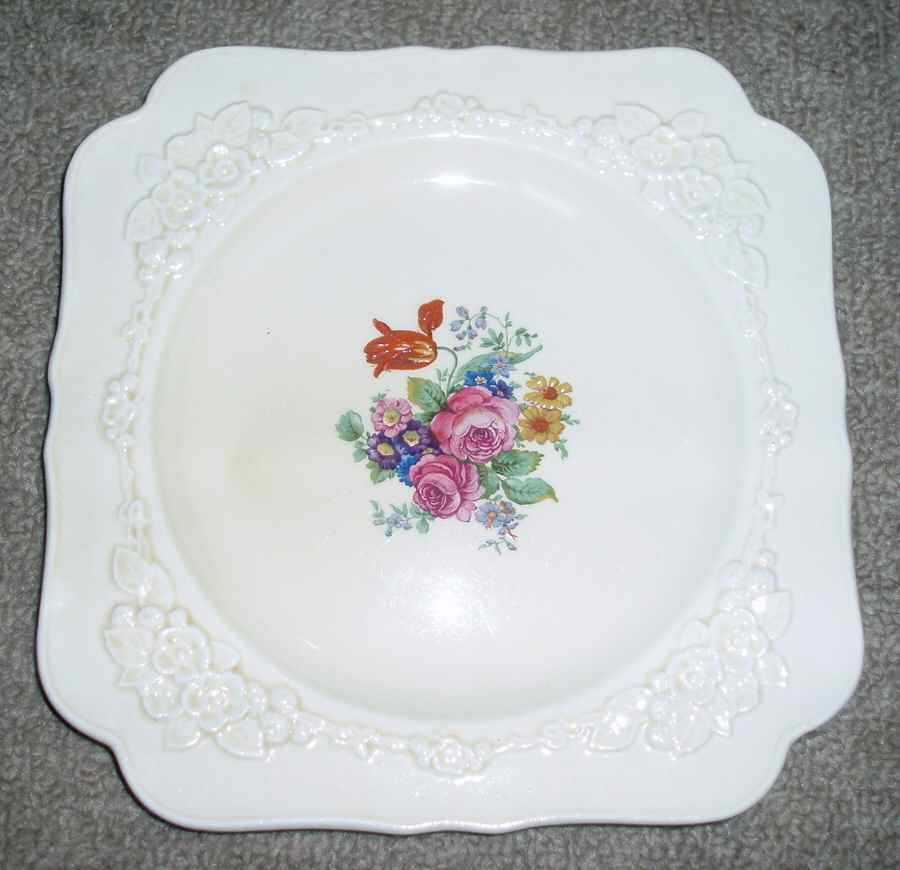 CRD9 Square Salad Plate by Crown Ducal-1