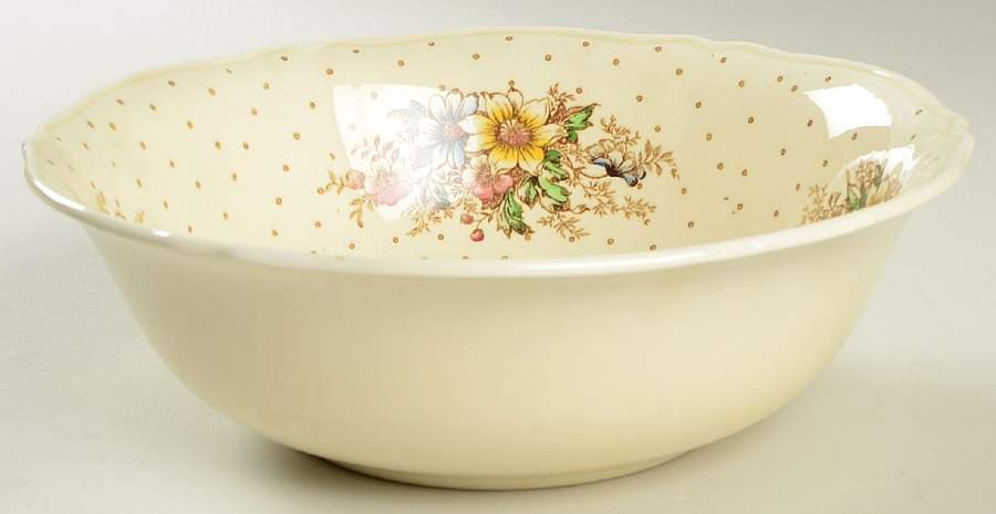 Devon 9" Round Vegetable Bowl by Crown Ducal-1