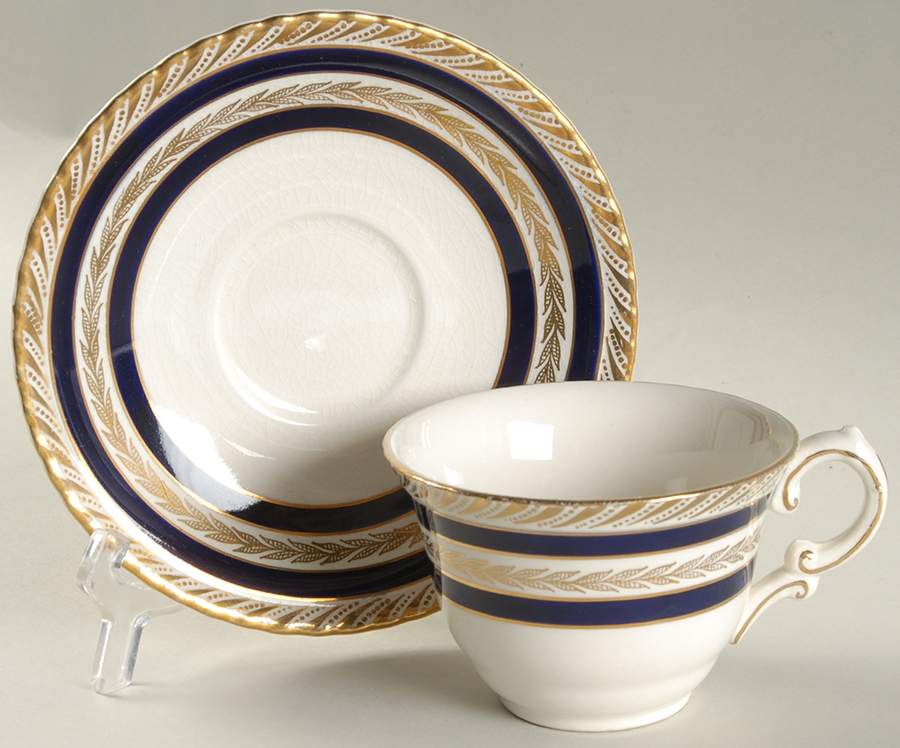 Duchess Flat Cup & Saucer Set by Crown Ducal-1