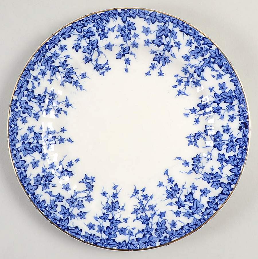 Early English Ivy Dark Blue Salad Plate by Crown Ducal-1