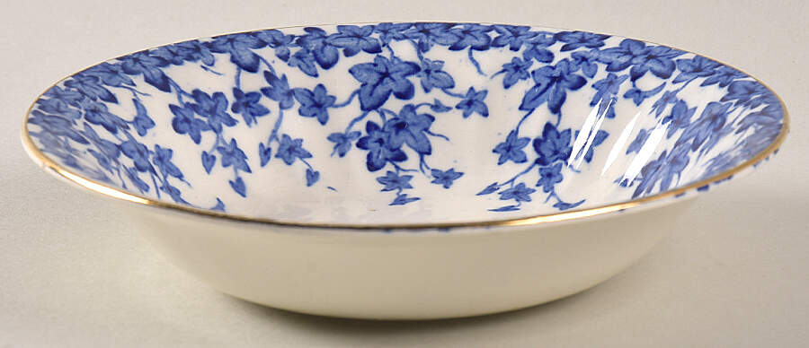 Early English Ivy Dark Blue Fruit/Dessert (Sauce) Bowl by Crown Ducal-1