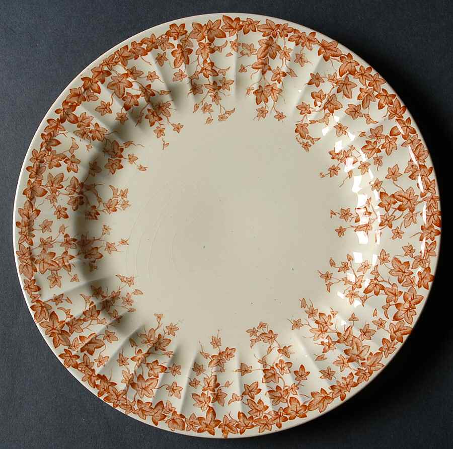Early English Ivy Brown (Smooth) Salad Plate by Crown Ducal-1