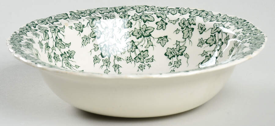 Early English Ivy Green Coupe Cereal Bowl by Crown Ducal-1