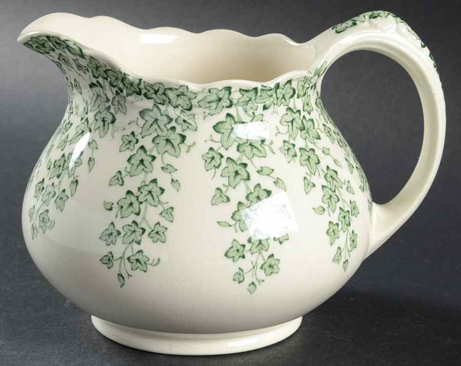 Early English Ivy Green 24 Oz Pitcher by Crown Ducal-1