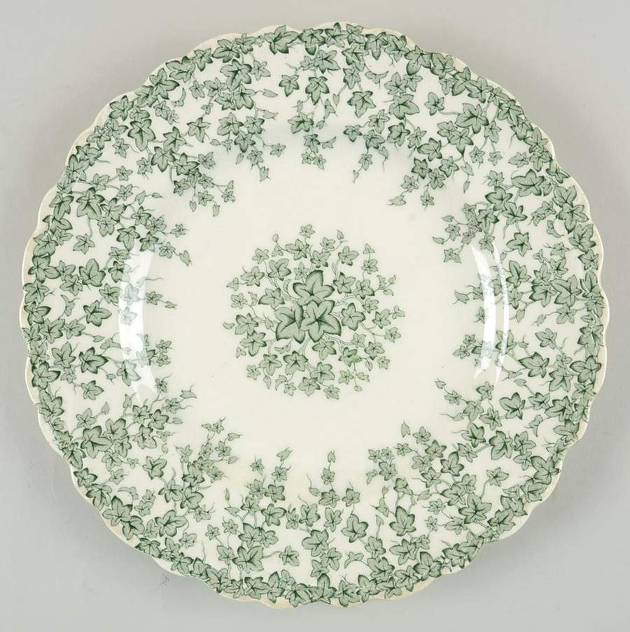 Early English Ivy Green Luncheon Plate by Crown Ducal-1
