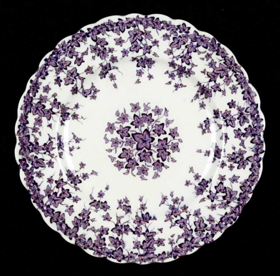 Early English Ivy Purple Salad Plate by Crown Ducal-1