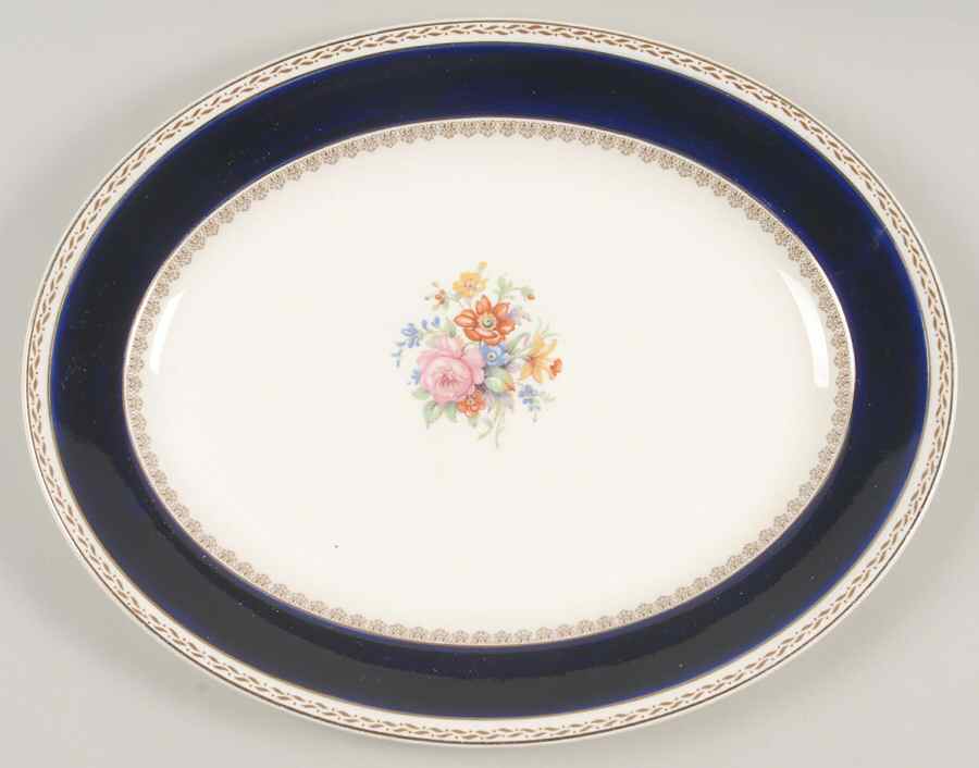 Empress 12" Oval Serving Platter by Crown Ducal-1