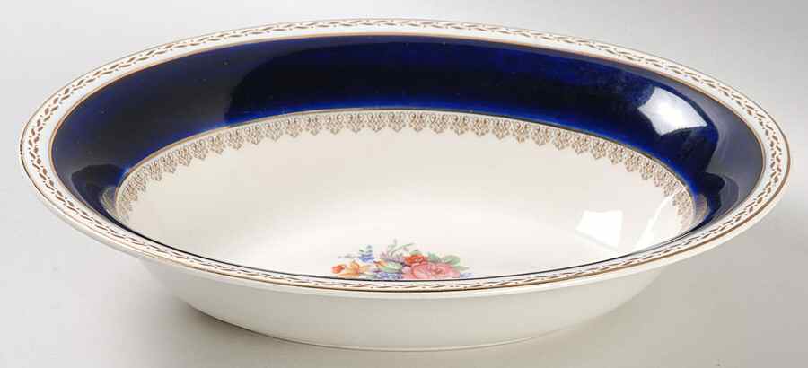 Empress 9" Oval Vegetable Bowl by Crown Ducal-1