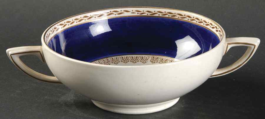 Empress Footed Cream Soup Bowl by Crown Ducal-1