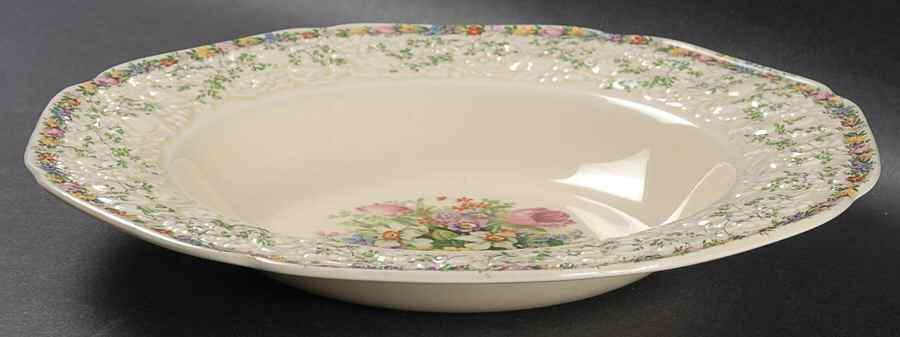 Ferncroft Rim Soup Bowl by Crown Ducal-1