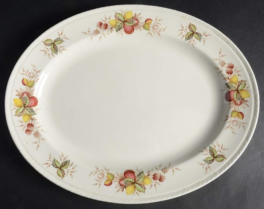 Festival 14" Oval Serving Platter by Crown Ducal-1