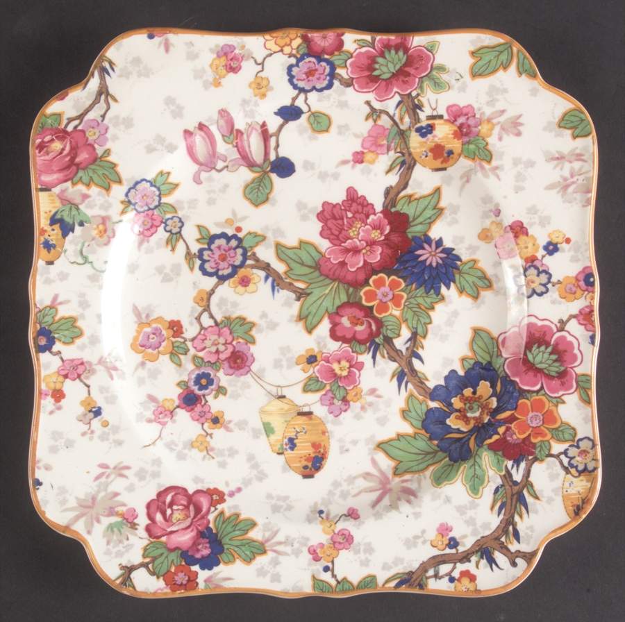 Festival Square Luncheon Plate by Crown Ducal-1