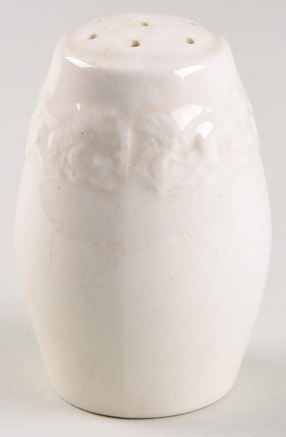 Florentine White Pepper Shaker by Crown Ducal-1