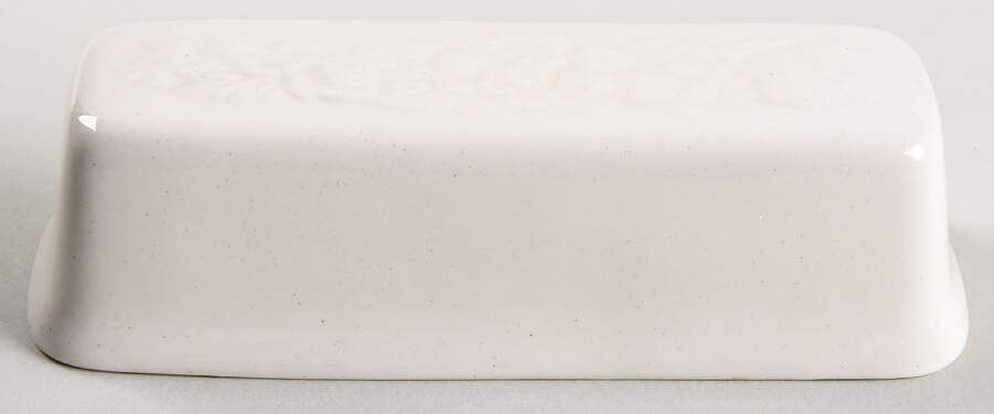 Florentine White 1/4 Lb Butter No Lid by Crown Ducal-1