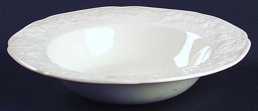 Florentine White Rim Cereal Bowl by Crown Ducal-1