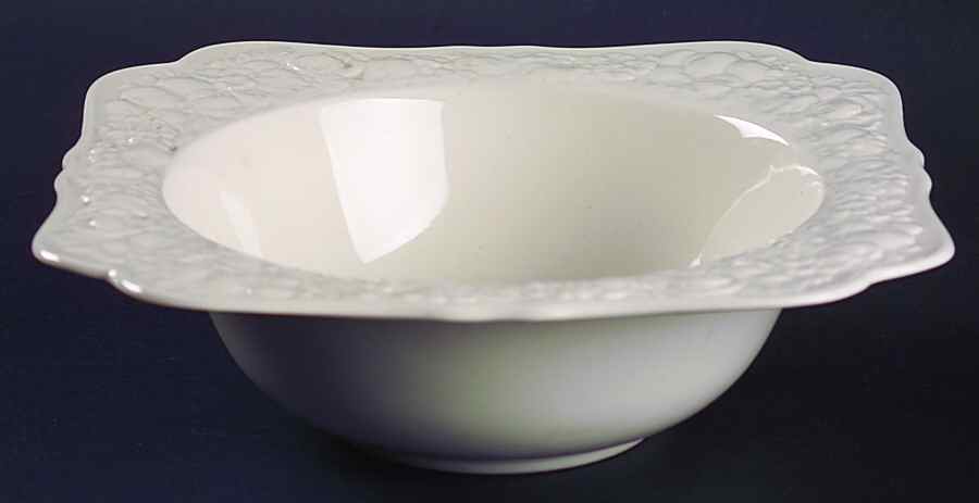 Florentine White 8" Square Vegetable Bowl by Crown Ducal-1