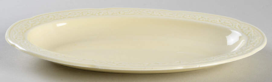 Florentine Dark Cream Underplate for Gravy Boat by Crown Ducal-1