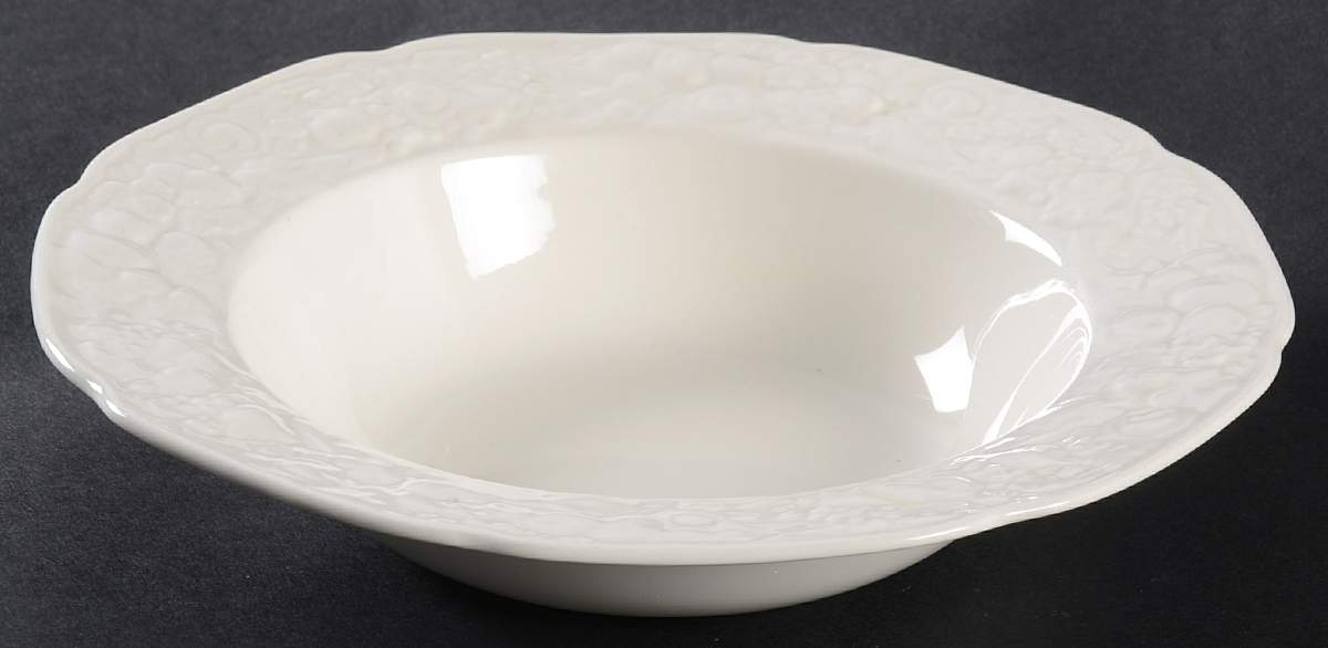 Florentine Dark Cream Rim Cereal Bowl by Crown Ducal-1