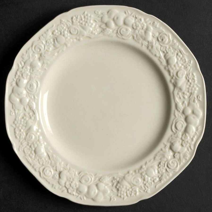 Florentine Dark Cream Bread & Butter Plate by Crown Ducal-1