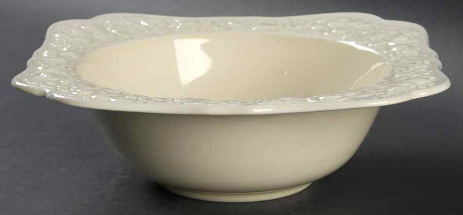Florentine Dark Cream 8" Square Vegetable Bowl by Crown Ducal-1