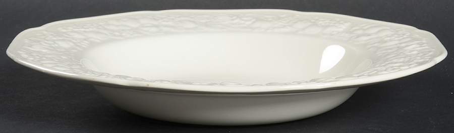 Florentine Dark Cream Rim Soup Bowl by Crown Ducal-1