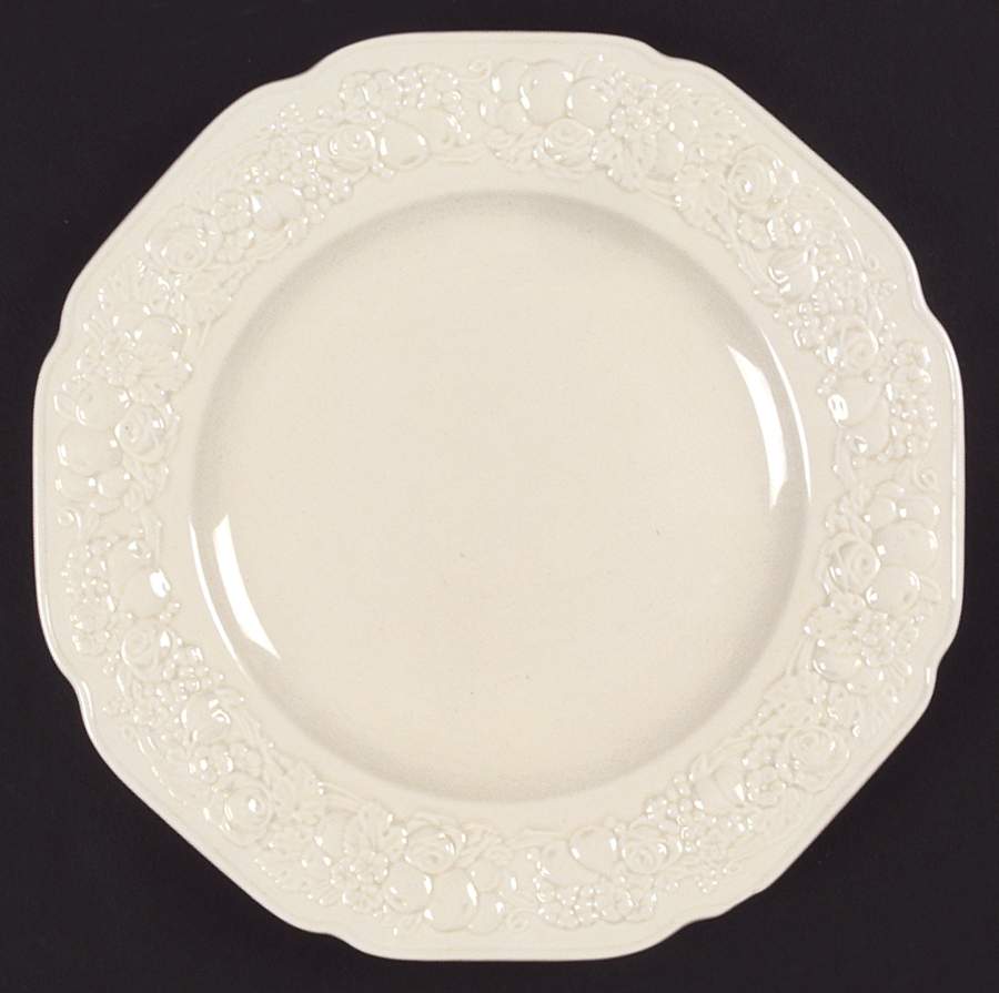 Florentine Dark Cream Dinner Plate by Crown Ducal-1