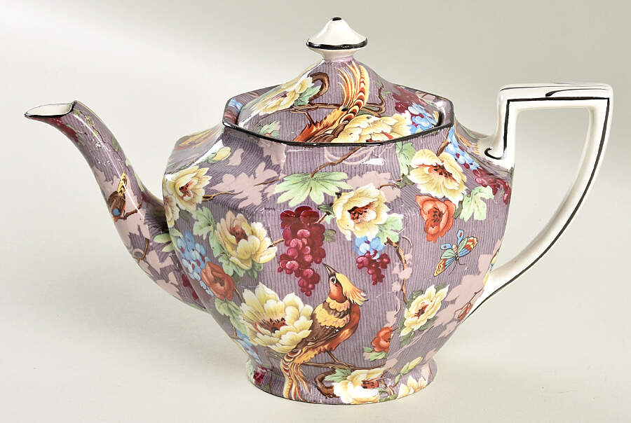 Florida Teapot & Lid by Crown Ducal-1
