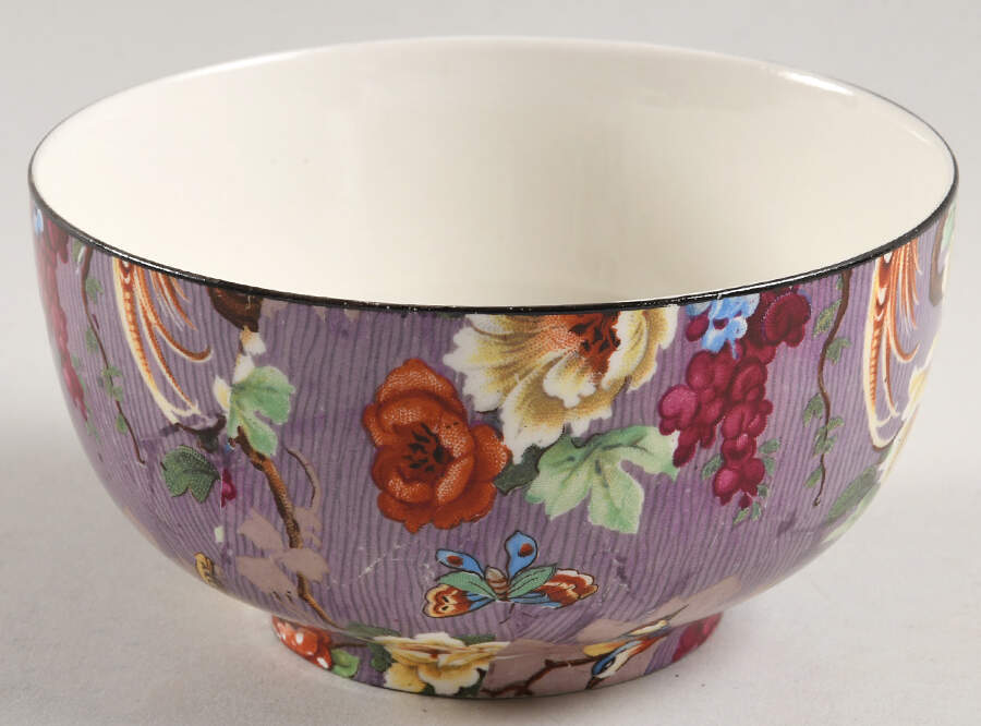 Florida Cranberry Bowl by Crown Ducal-1