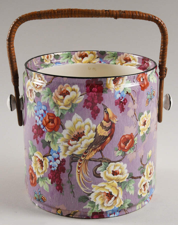 Florida Biscuit Barrel No Lid by Crown Ducal-1