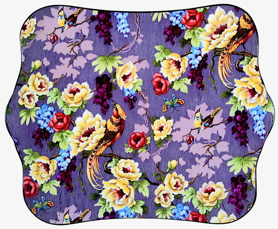 Florida Square Handled Cake Plate by Crown Ducal-1