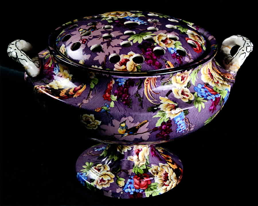 Florida Large Centerpiece with Flower Frog by Crown Ducal-1